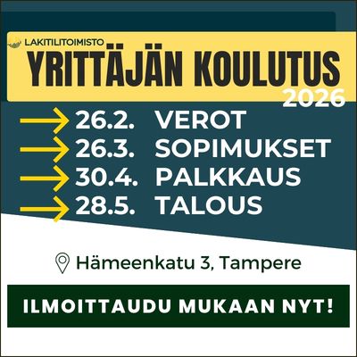 Yrittäjälle apua työarkeen